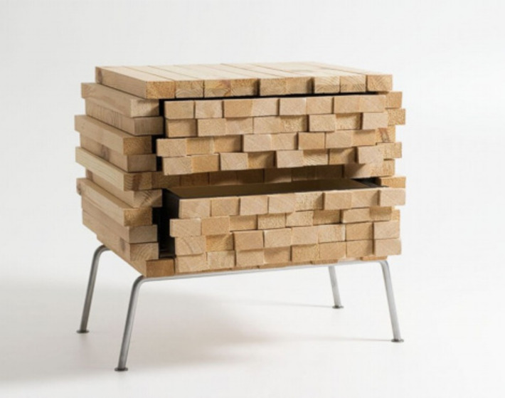 Pile de bois : un meuble original par Boris Dennler | Découvrir, se former et faire | Scoop.it