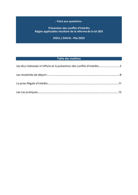 Prévention des conflits d’intérêts - Une FAQ pour clarifier les nouvelles dispositions et répondre plus généralement aux questions pratiques | Veille juridique du CDG13 | Scoop.it