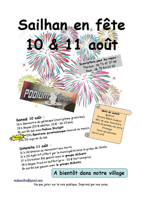 Fête de Sailhan les 10 et 11 août | Vallées d'Aure & Louron - Pyrénées | Scoop.it