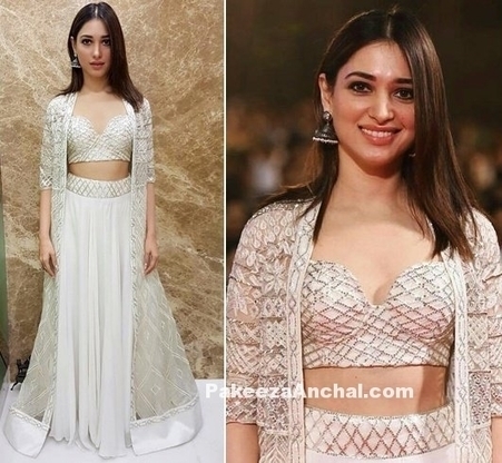 Tamanna Bhatia in Dazzling White outfit by Ritika Mirchandani, #ActressInLehengas, #ActressInWhiteDresses, #BollywoodActress, #BollywoodDesignerDresses, #BollywoodLehengas, #BridalLehenga, #Celebri... | Indian Fashion Updates | Scoop.it