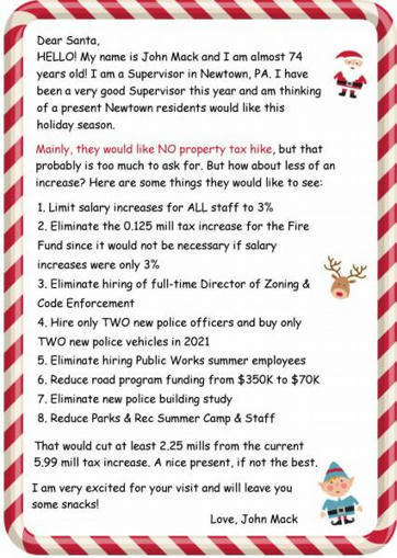 Dear Santa, Please Lower Taxes | Newtown News of Interest | Scoop.it