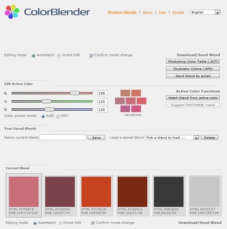 ColorBlender.com | Your free online color matching toolbox | color | Scoop.it