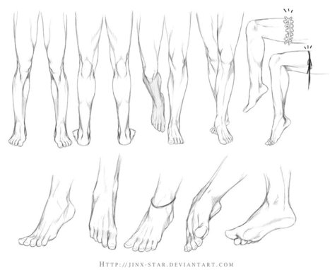 Legs and Feet Drawing Reference | Drawing References and Resources | Scoop.it