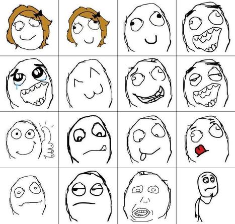 Meme cartoon Faces Brushes Set | Free Photoshop Brushes | Drawing References and Resources | Scoop.it