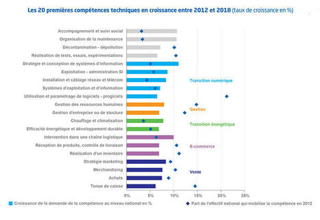 Marché du travail : France Stratégie cartographie les compétences les plus mobilisées | Veille juridique du CDG13 | Scoop.it