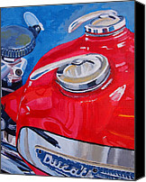 Ductalk Gift Guide | Ducati Single Painting by Wendy Barrett | fineartamerica.com | Ductalk: What's Up In The World Of Ducati | Scoop.it
