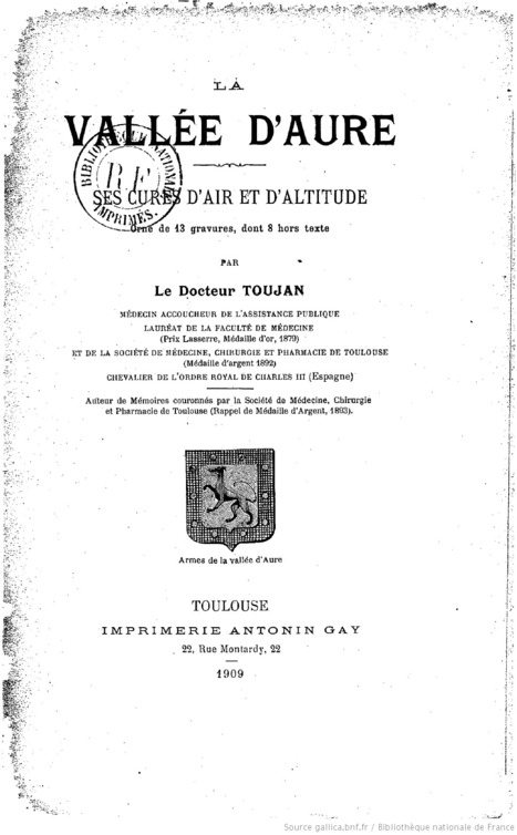 La Vallée d'Aure, ses cures d'air et d'altitude... par le Dr Toujan | Vallées d'Aure & Louron - Pyrénées | Scoop.it