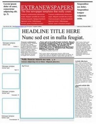Newspaper Template Pack For Word. Perfect For School | Creating Newspapers in the Classroom | Scoop.it